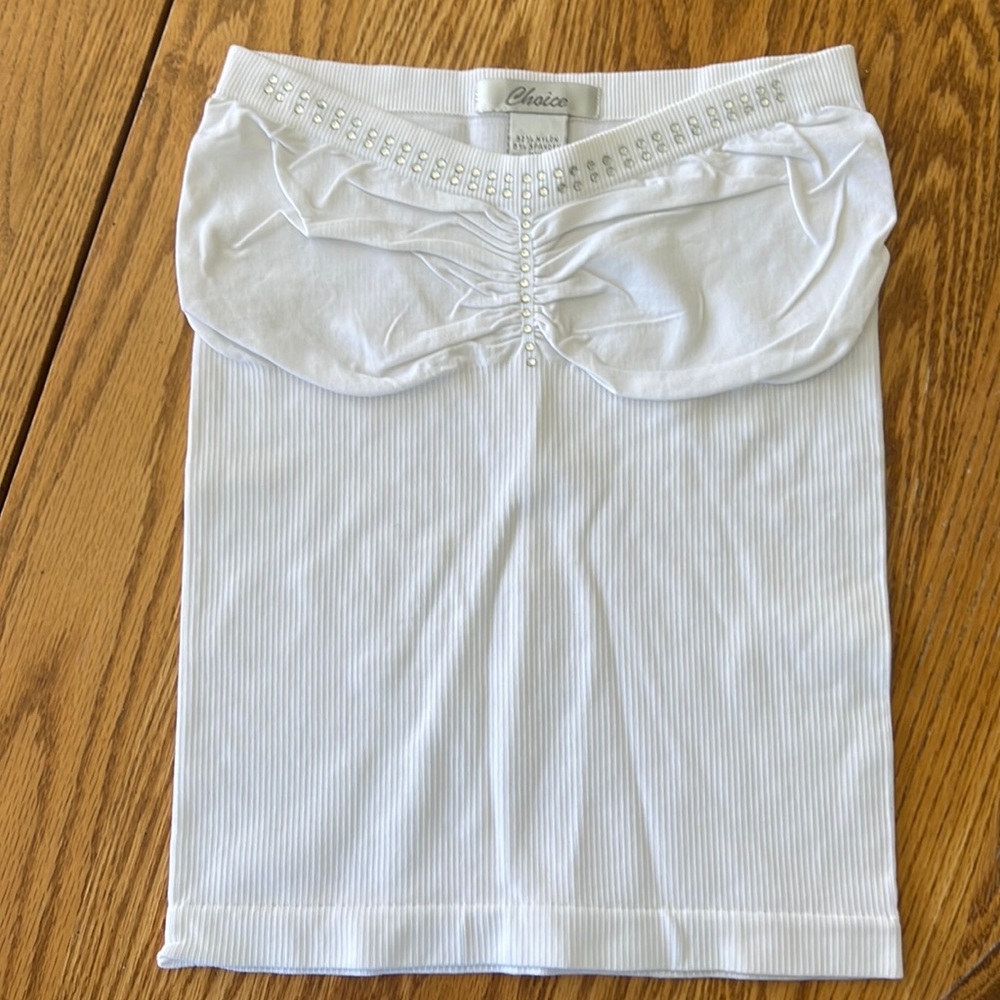 Choice White One Size Sleeveless Top